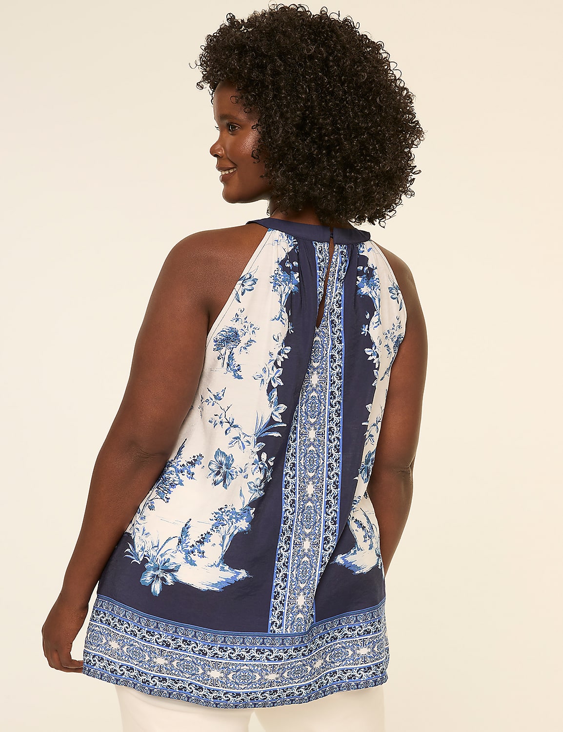 Printed Halter Top Product Image 2