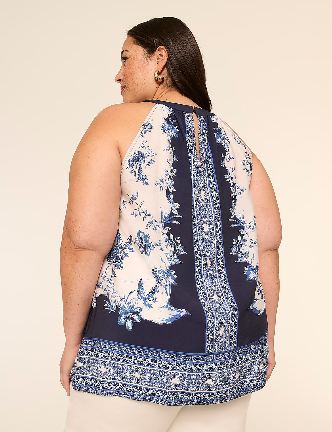 Printed Halter Top Product Image 6