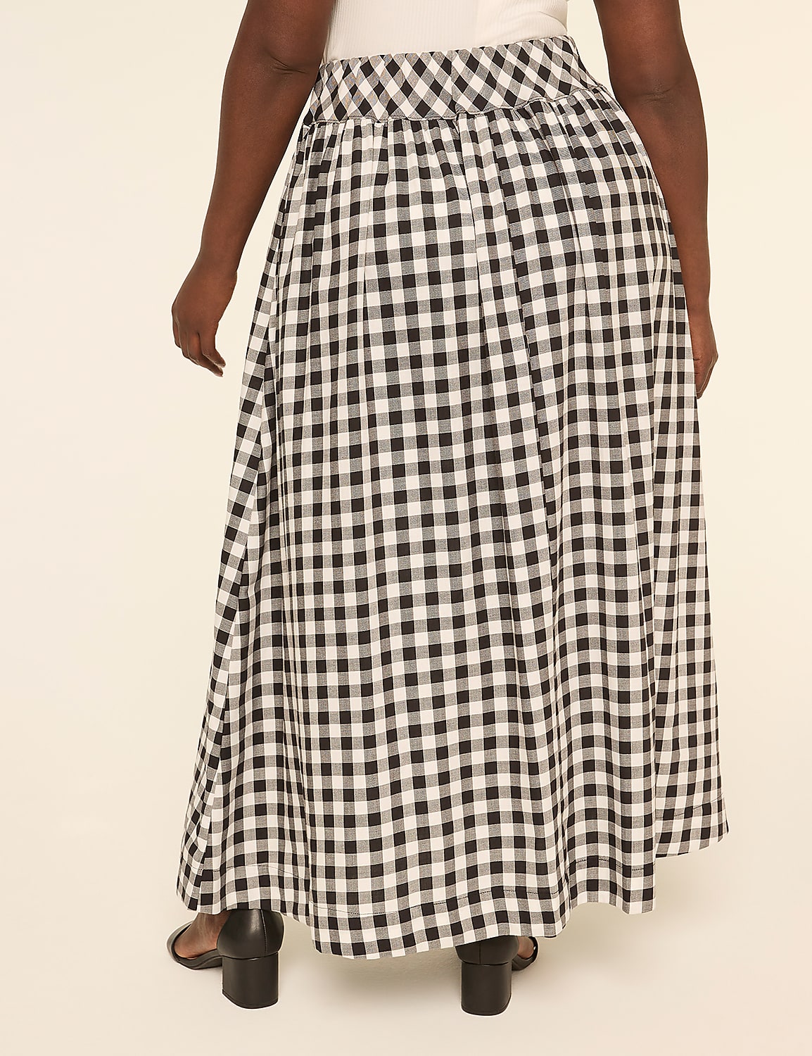 Gingham Maxi Skirt Product Image 2