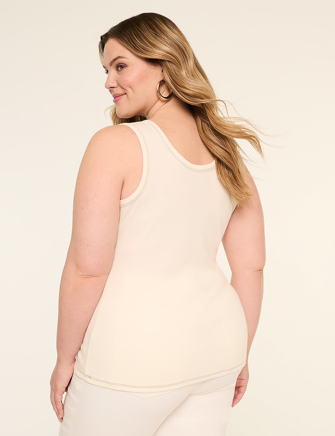 Lace-Up Rib Tank Product Image 2