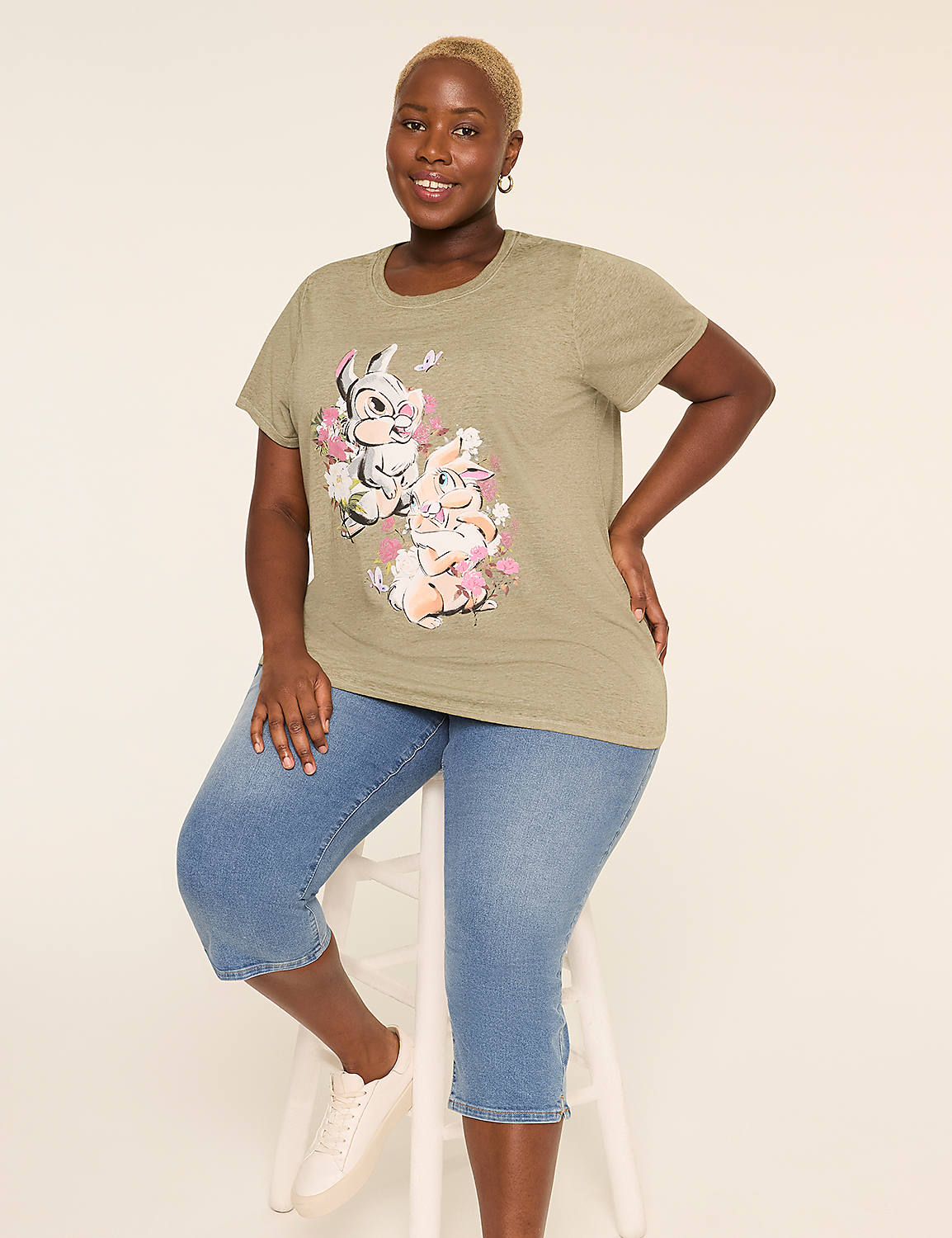 Bambi Rabbits Graphic Tee Product Image 3
