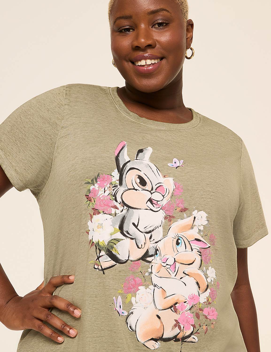 Bambi Rabbits Graphic Tee Product Image 4