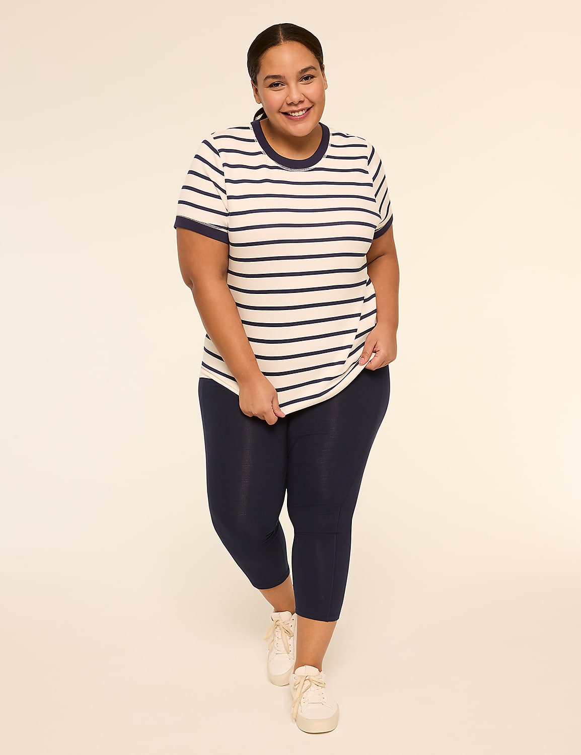 LIVI Journey Striped Tee Product Image 3