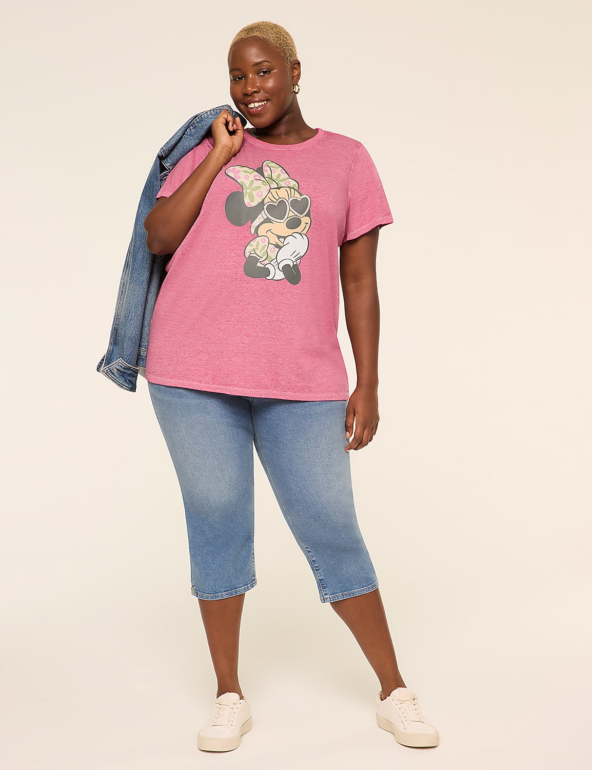 Floral Minnie Bow Graphic Tee Product Image 3
