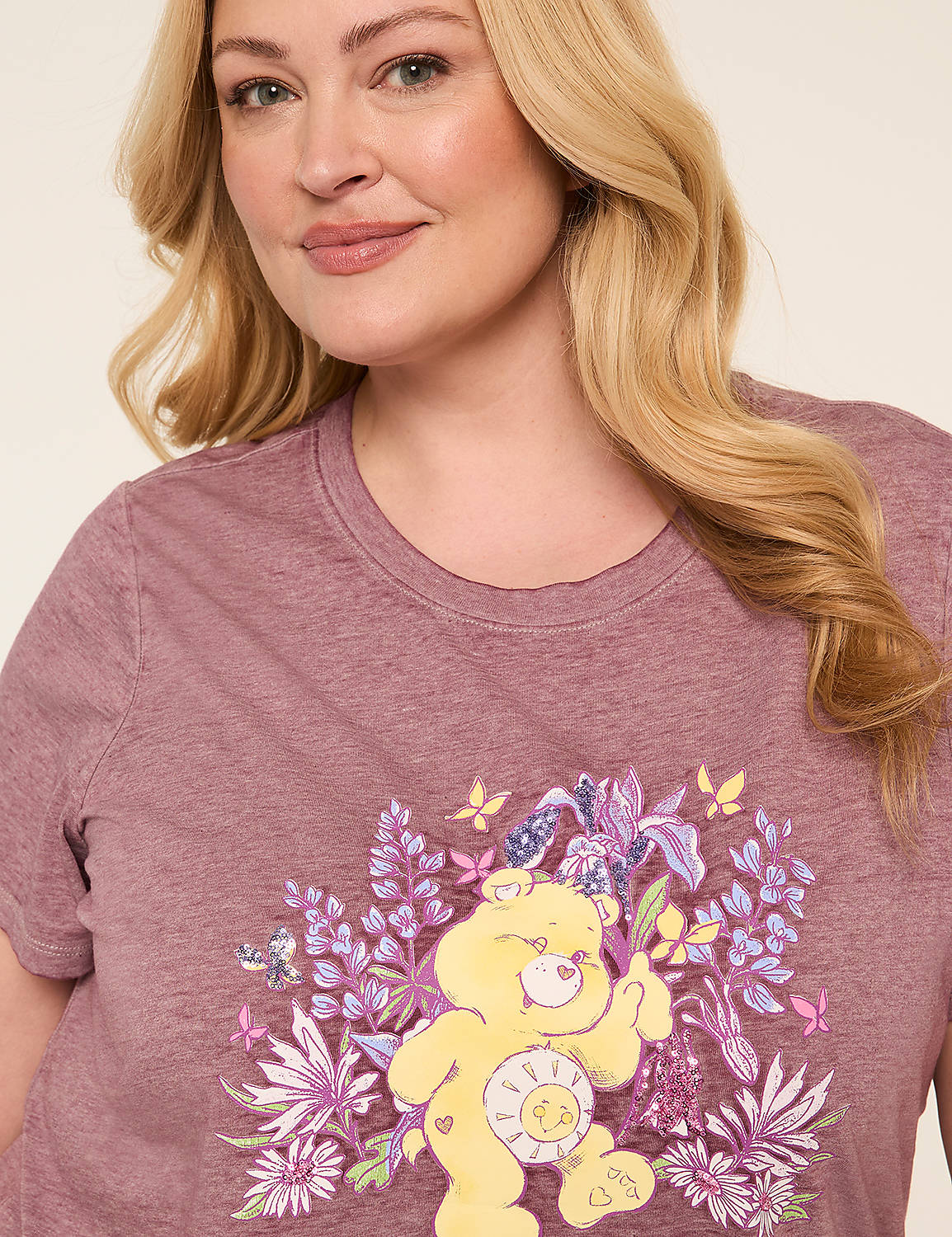 Floral Care Bears Graphic Tee Product Image 4