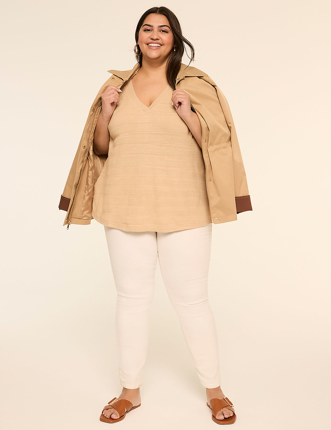 Dolman Cap-Sleeve V-Neck Top Product Image 3