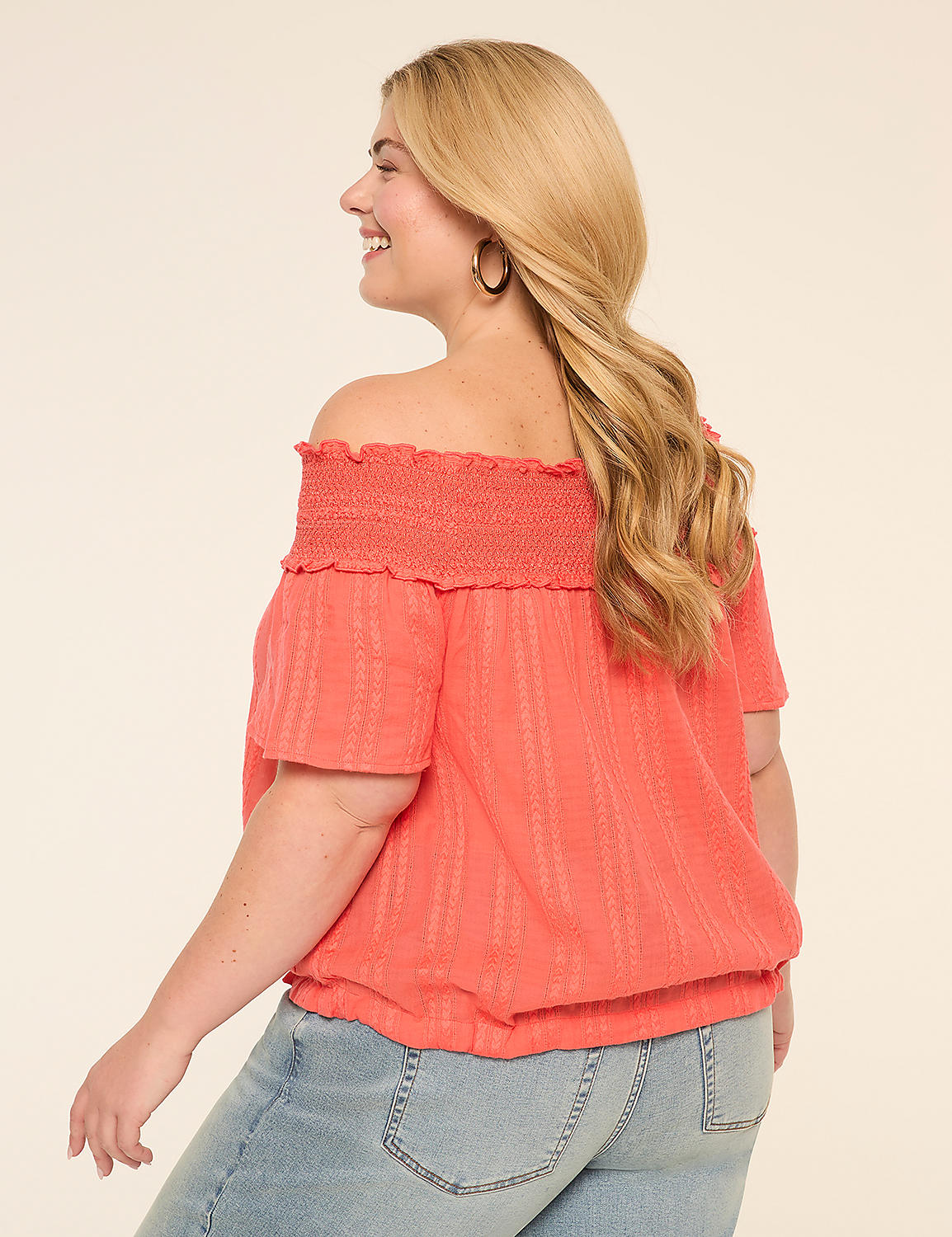 Printed Off-The-Shoulder Blouse Product Image 2