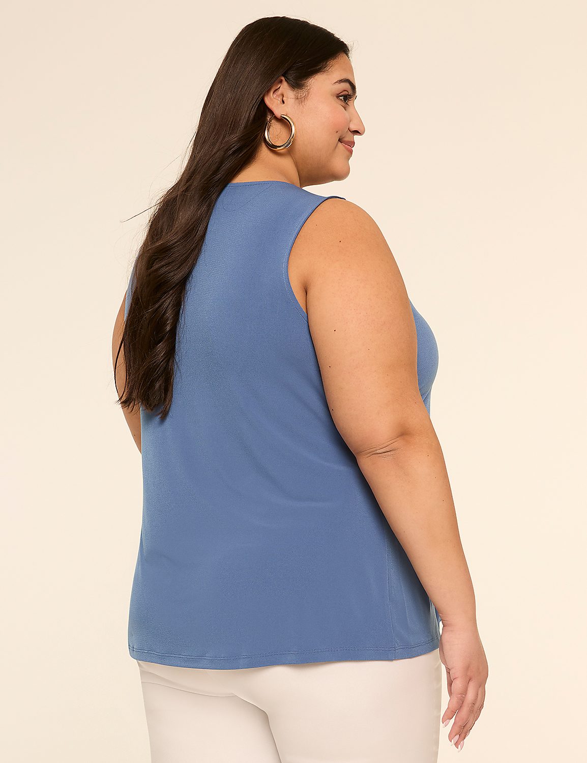 Swing Sleeveless Pleat-Front Top Product Image 2