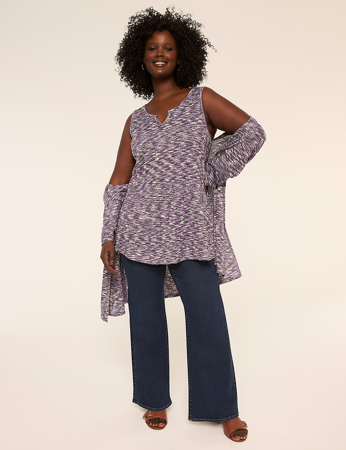 Swing Crew-Neck Hacci Tank Product Image 3