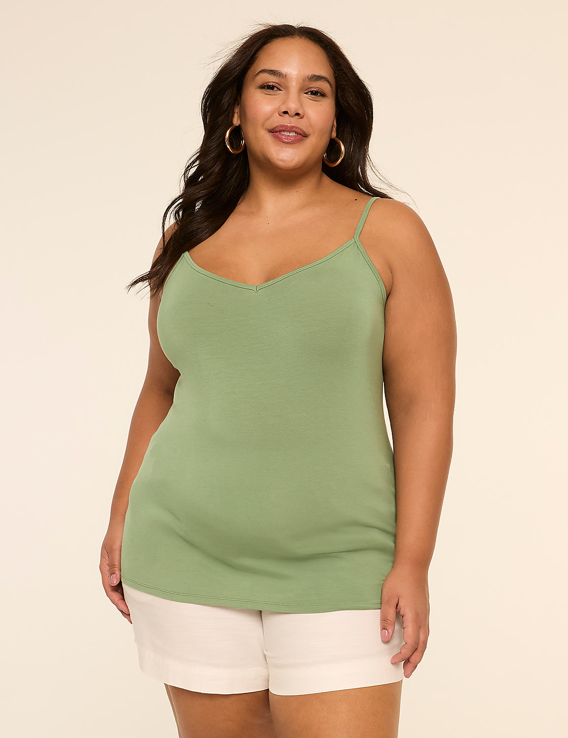 V-Neck Body-Skimming Cami Product Image 1