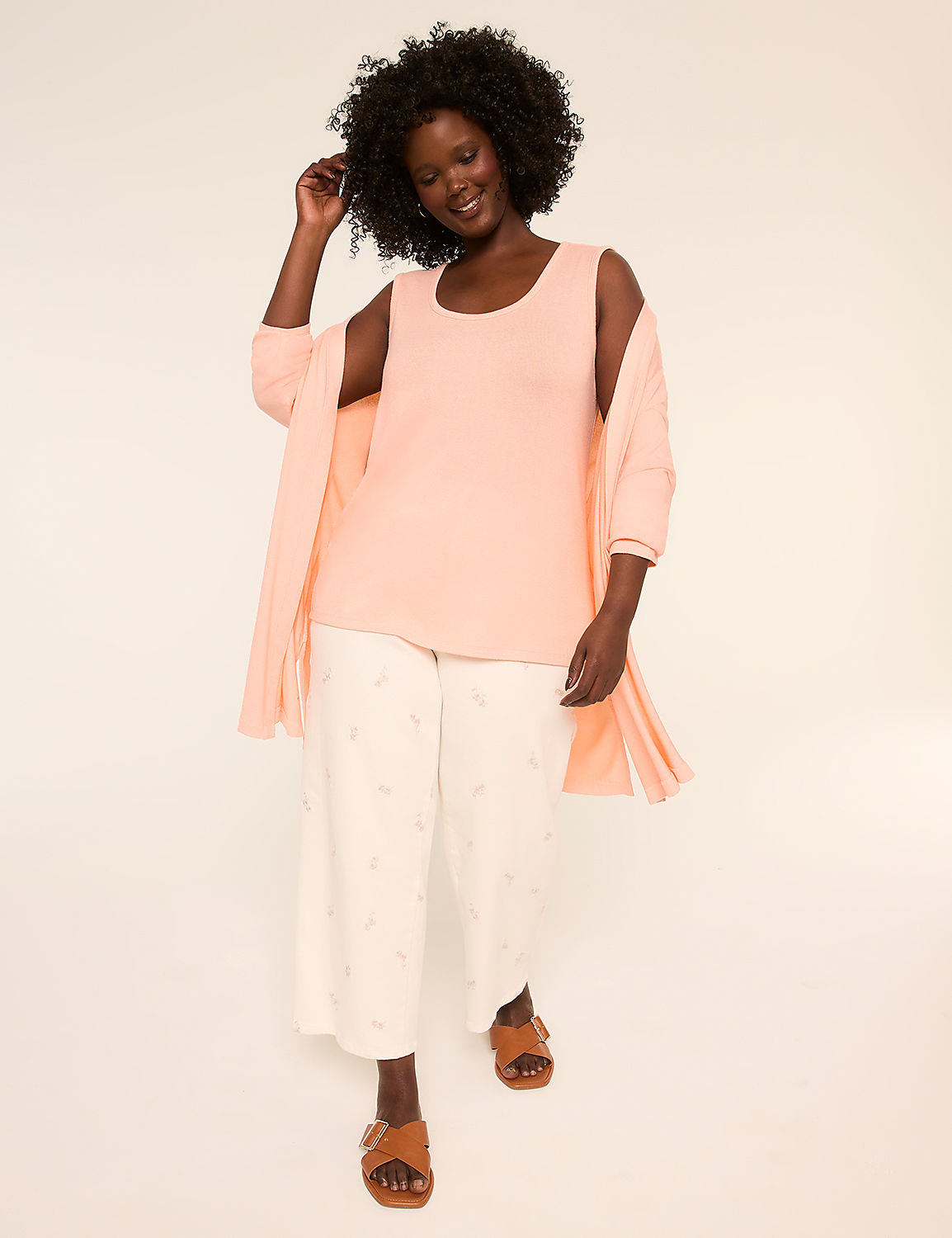 Scoop-Neck Hacci Tank Product Image 3