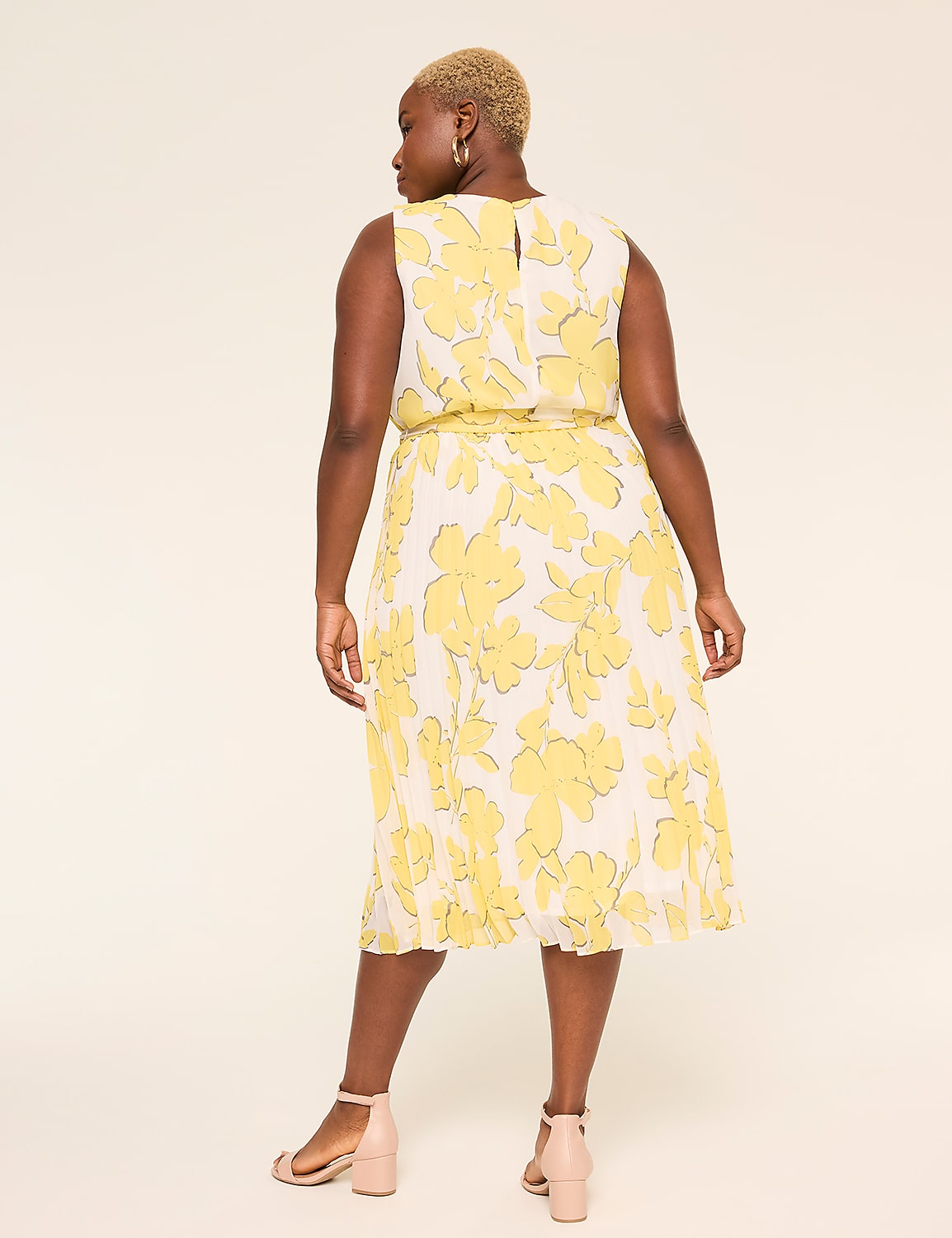 Sleeveless Pleated Midi Dress Product Image 2