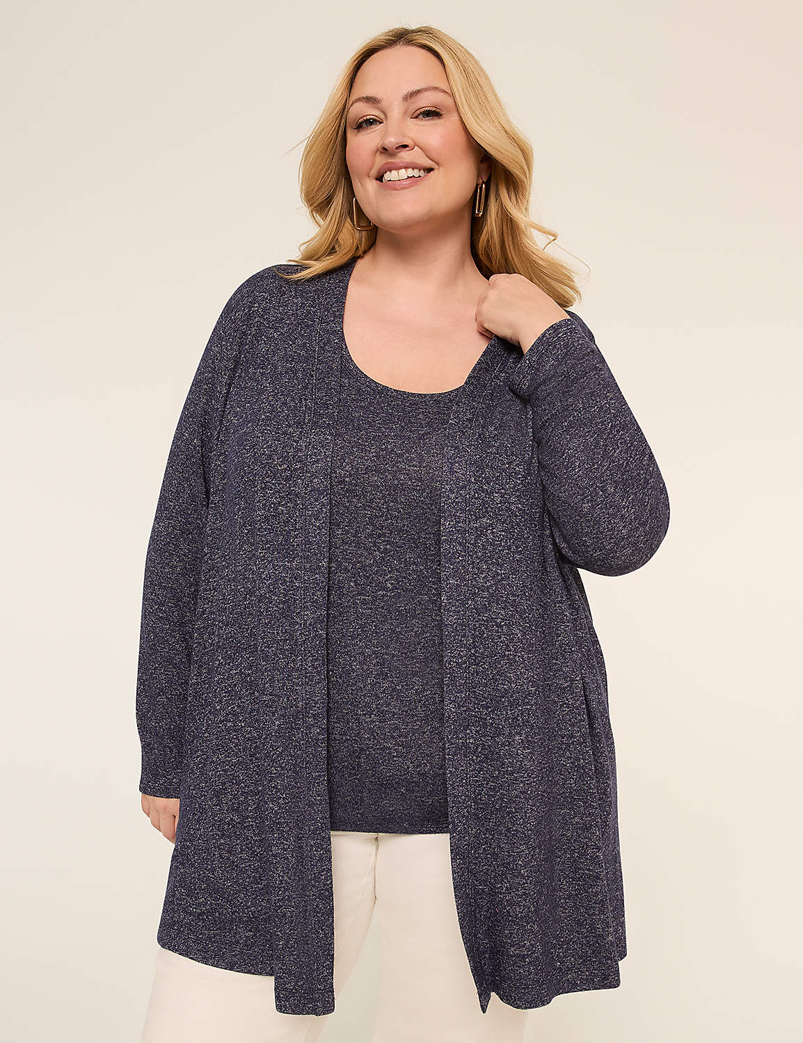 Open-Front Hacci Overpiece Product Image 1