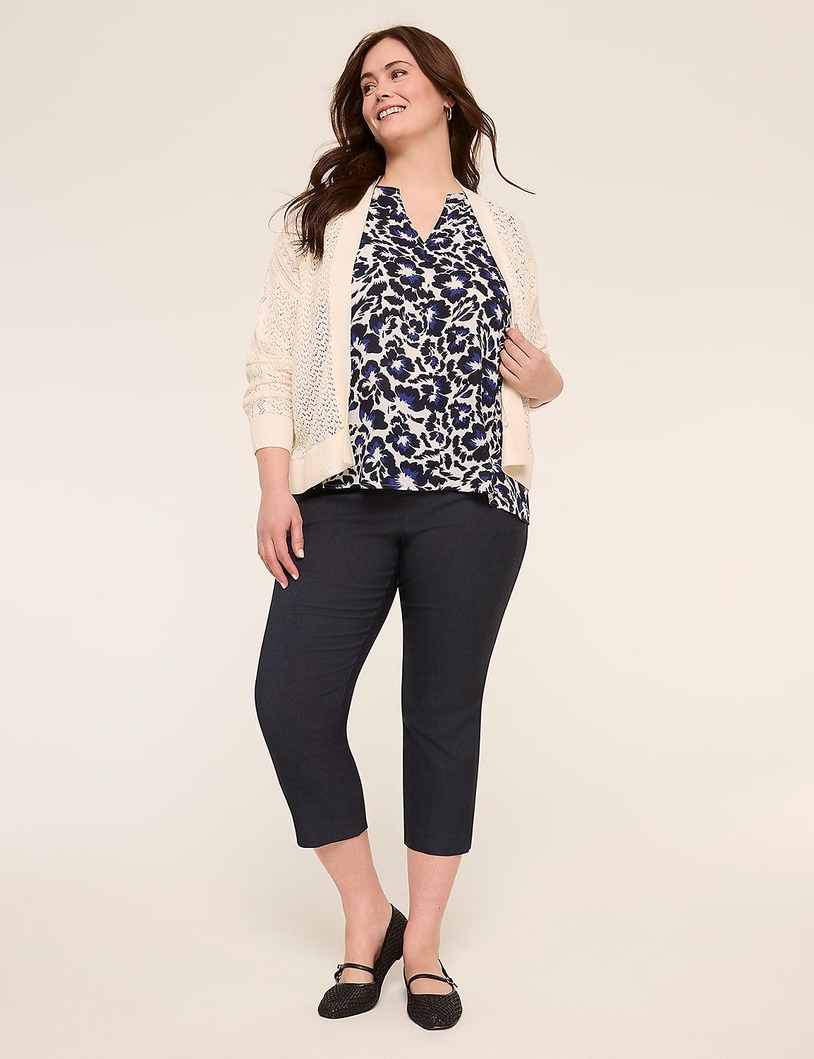 Ruffle Split-Neck Popover Tank Product Image 3