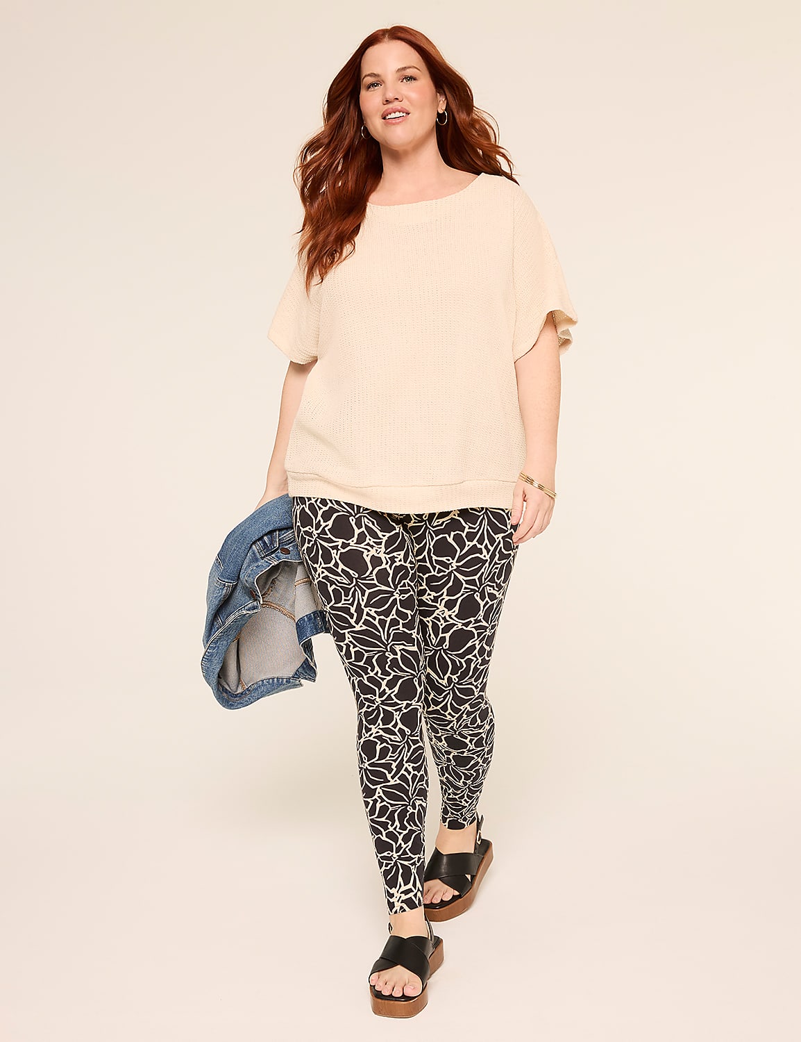 Printed Layering Fashion Legging Product Image 3