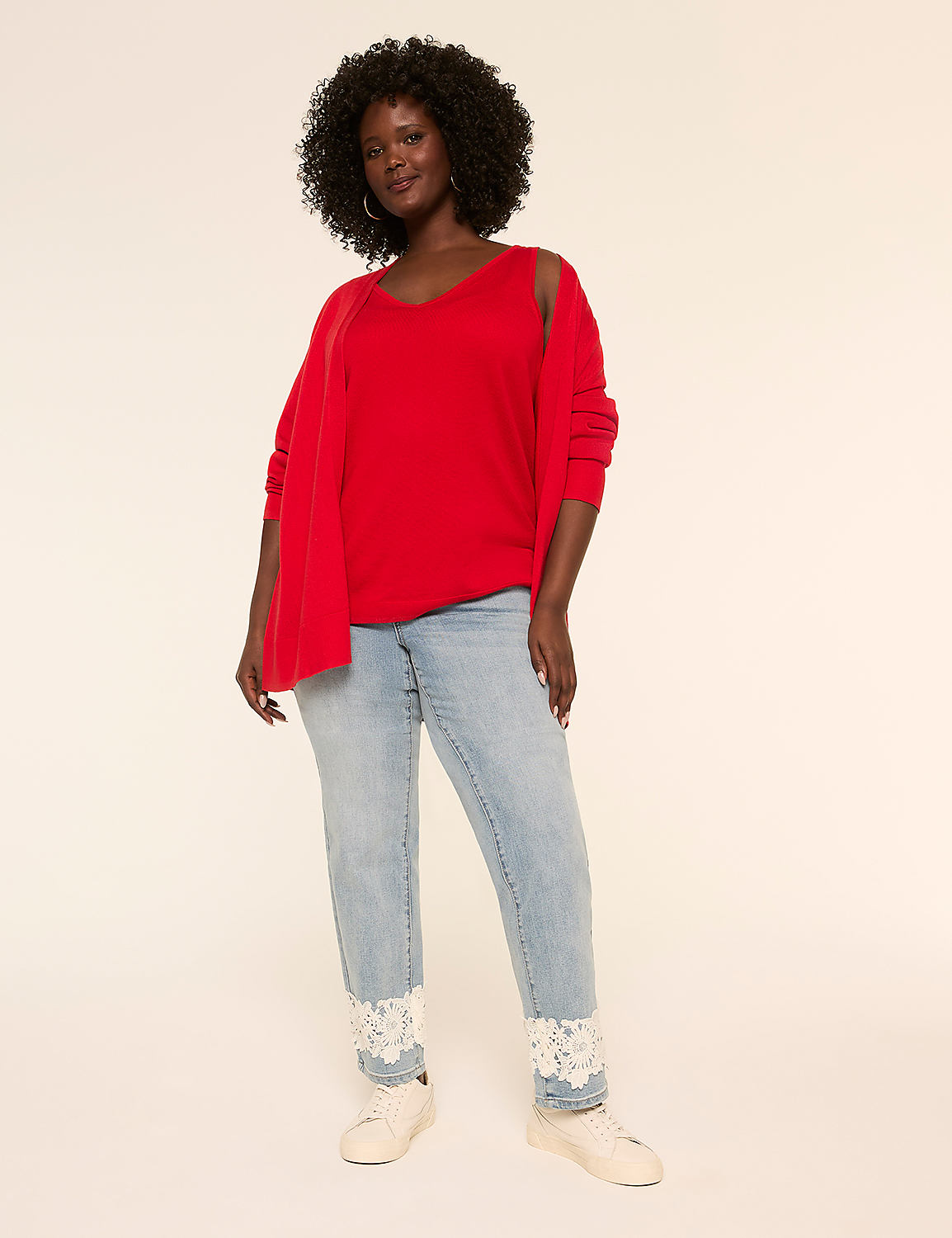 Modern Long-Sleeve Open-Front Cardigan Product Image 4