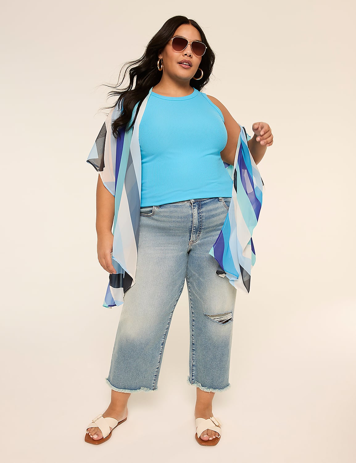 Printed Chiffon Overpiece Product Image 1