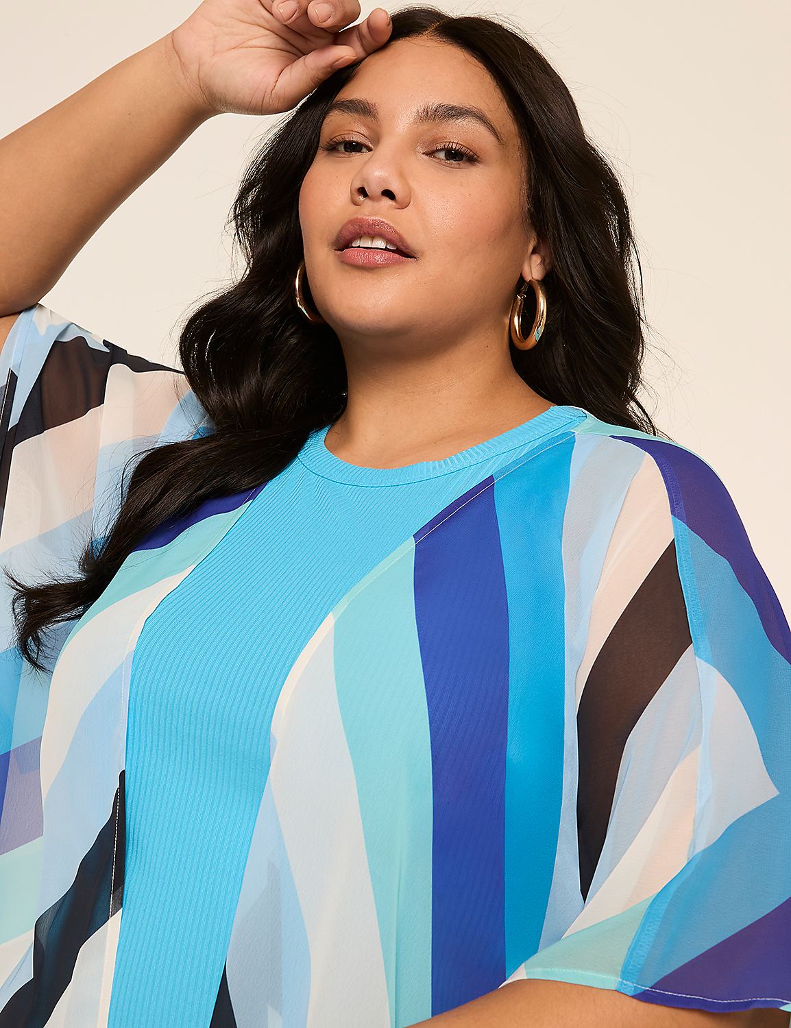 Printed Chiffon Overpiece Product Image 3