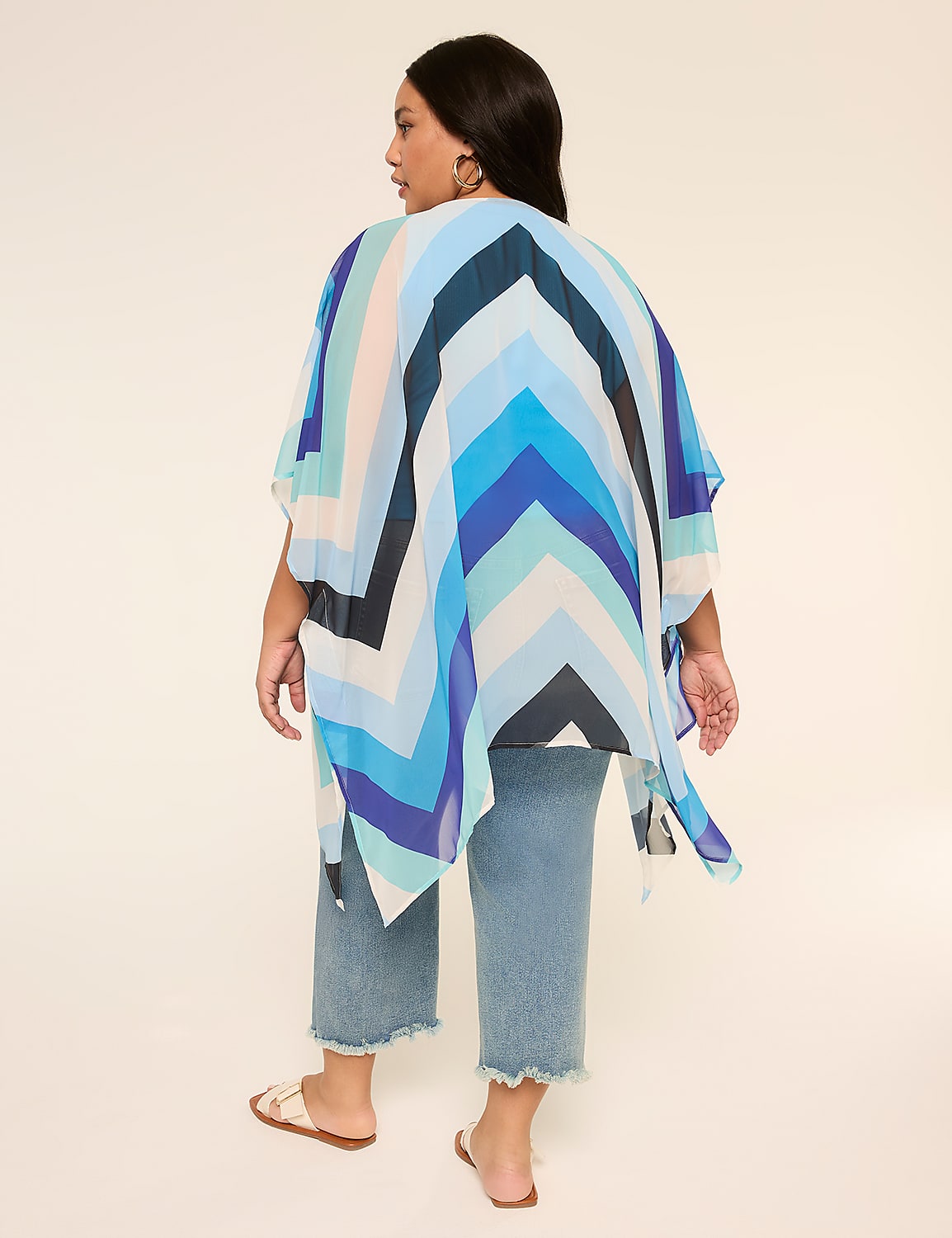 Printed Chiffon Overpiece Product Image 2
