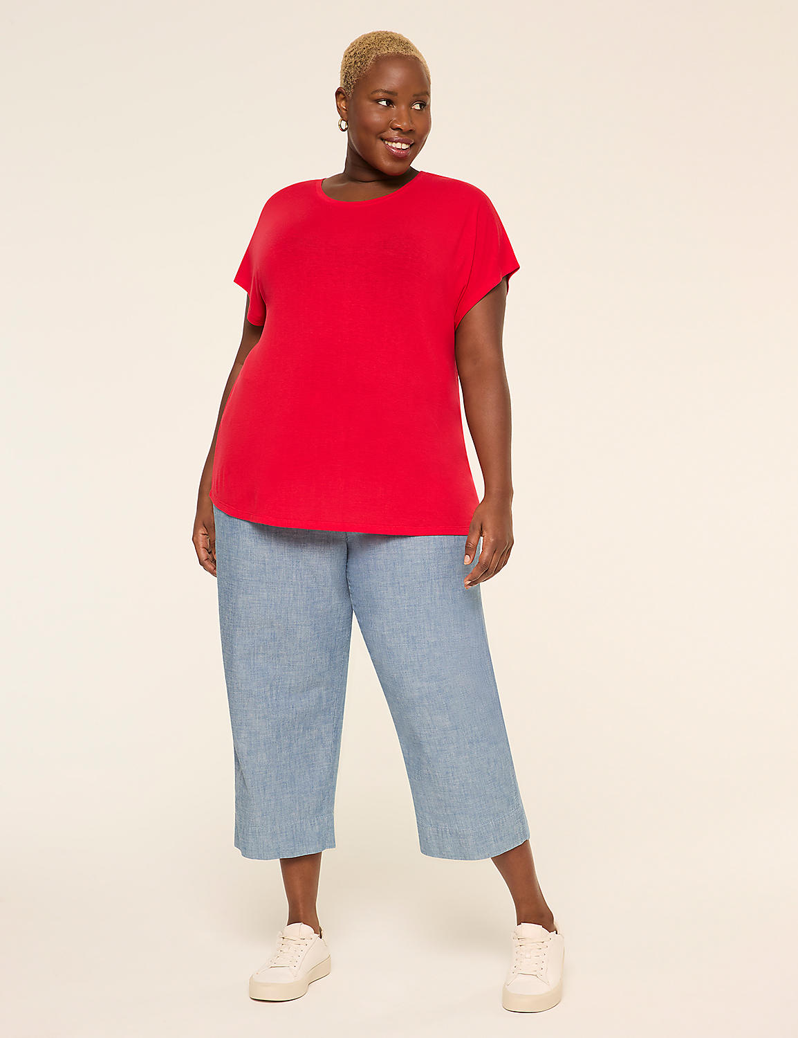 EveryWear Brushed Crew-Neck Tee Product Image 3