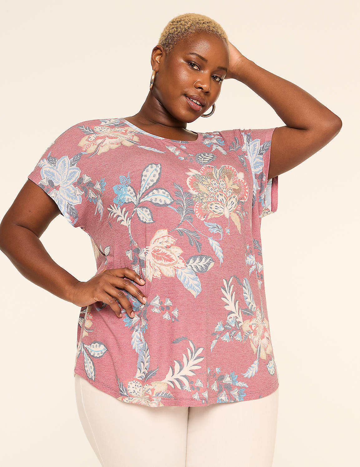 EveryWear Brushed Crew-Neck Tee Product Image 1