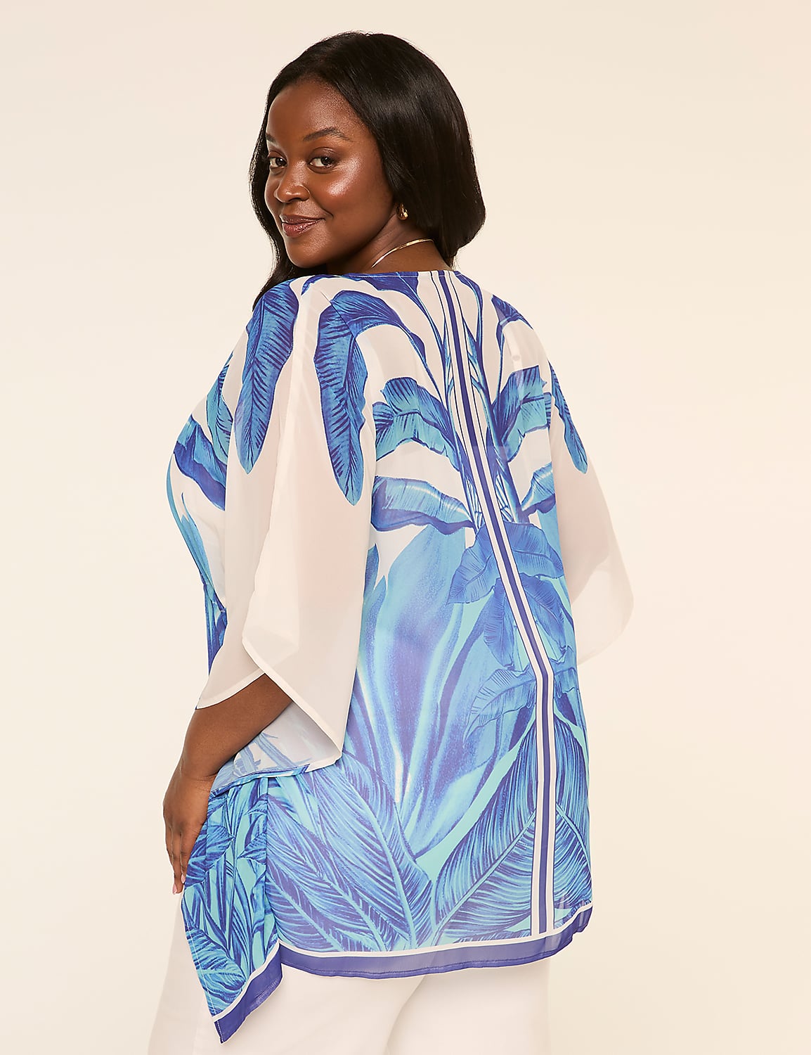 V-Neck Kimono Top Product Image 2