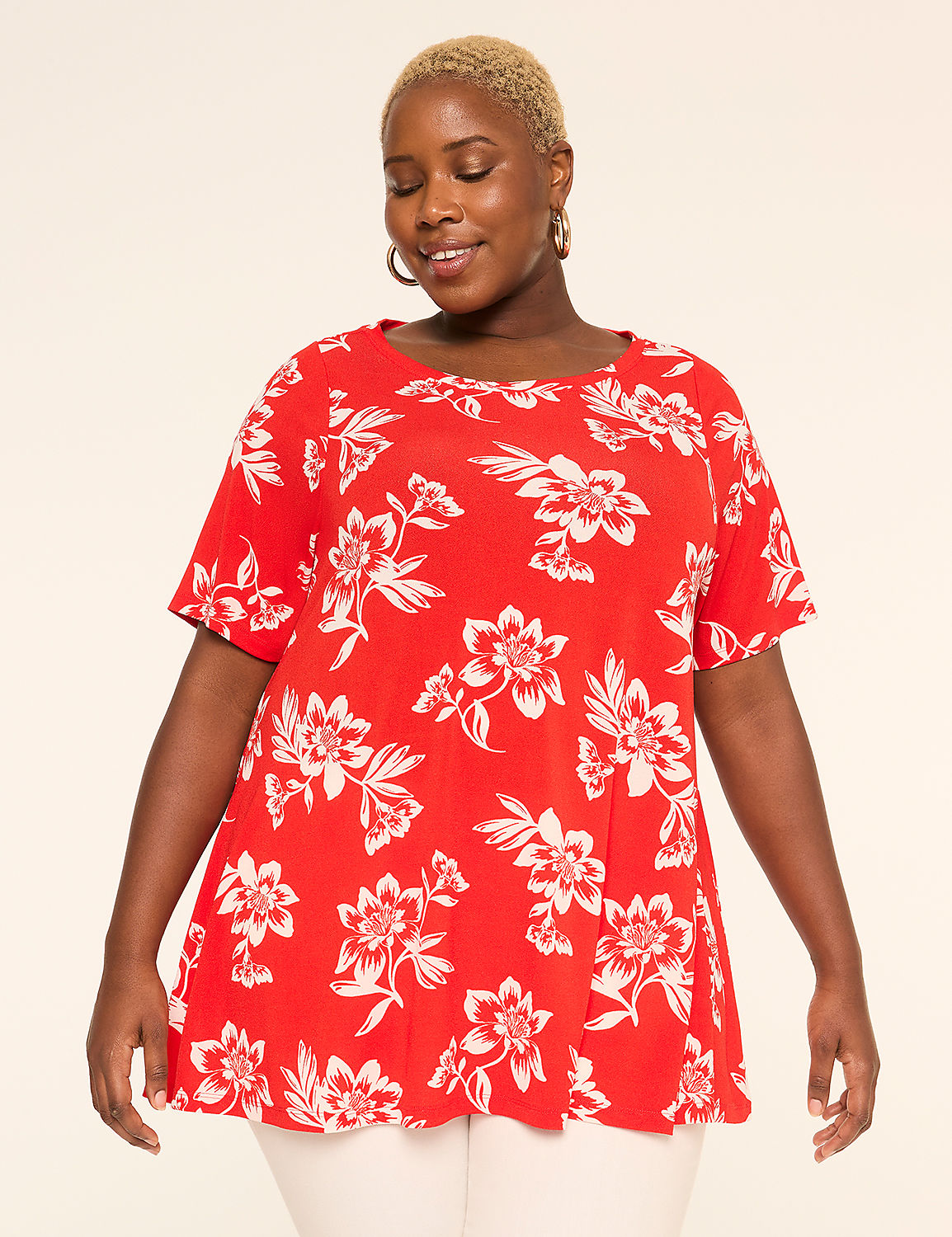 Perfect Sleeve Swing Boatneck Tee Product Image 1