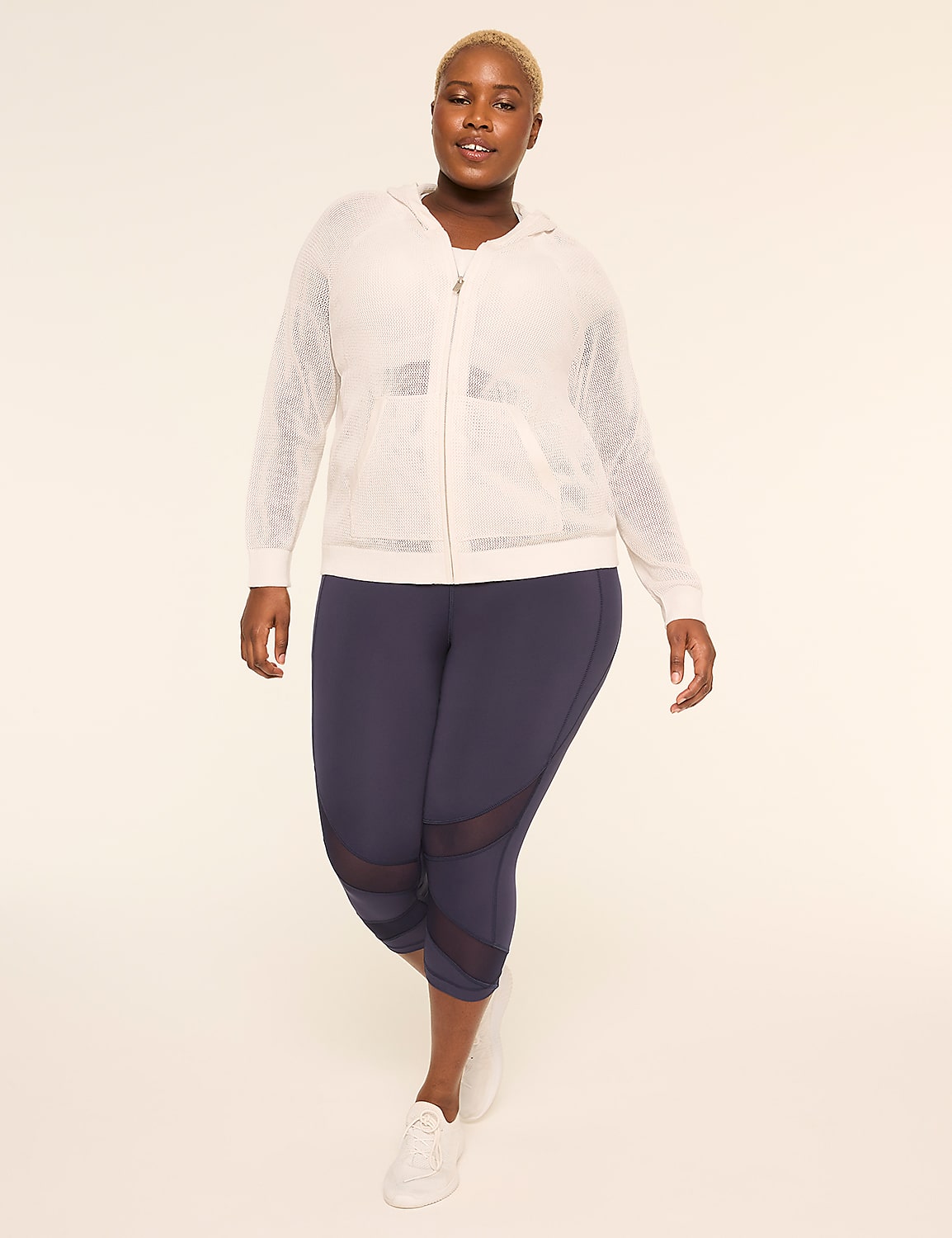 LIVI Zip-Front Sweater Hoodie Product Image 3