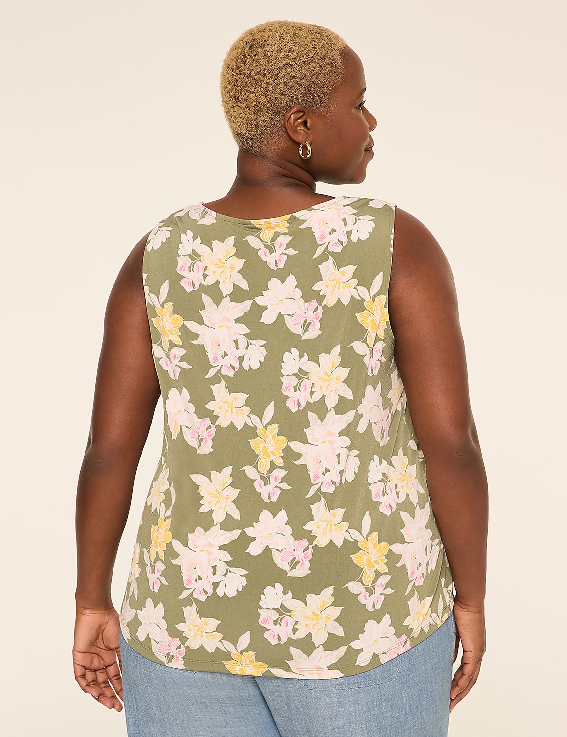 Swing Sleeveless Pleat-Front Top Product Image 2