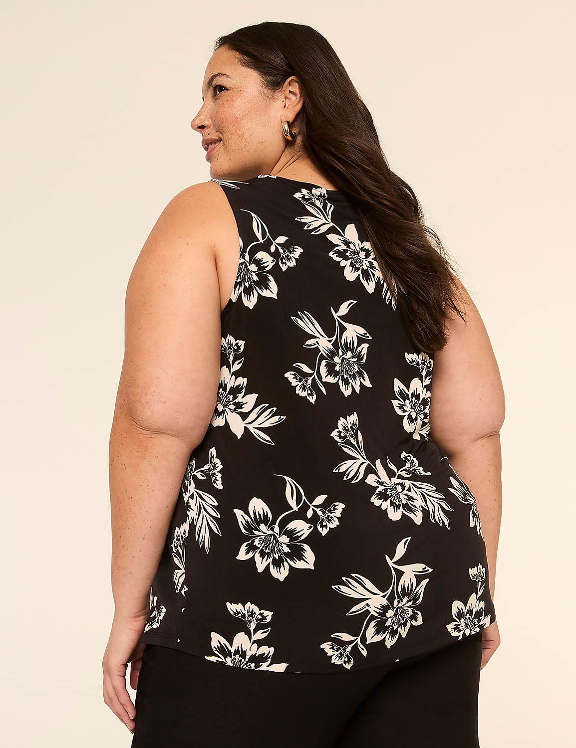 Swing Sleeveless Pleat-Front Top Product Image 2