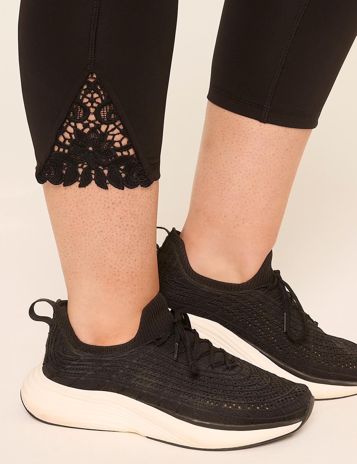 LIVI Soft Lace-Detail 21" Capri Legging Product Image 5