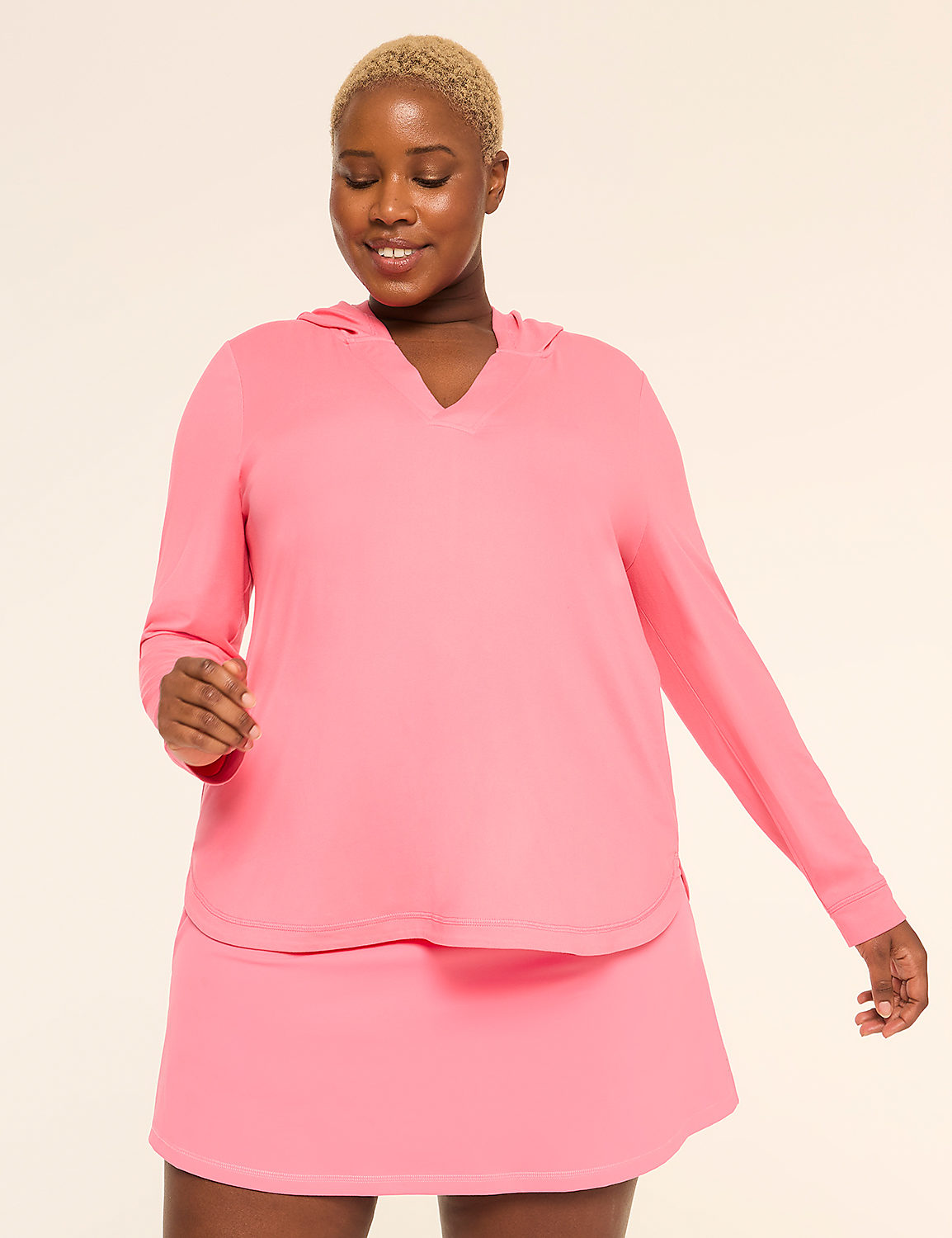 LIVI Soft Long-Sleeve V-Neck Hoodie Product Image 1