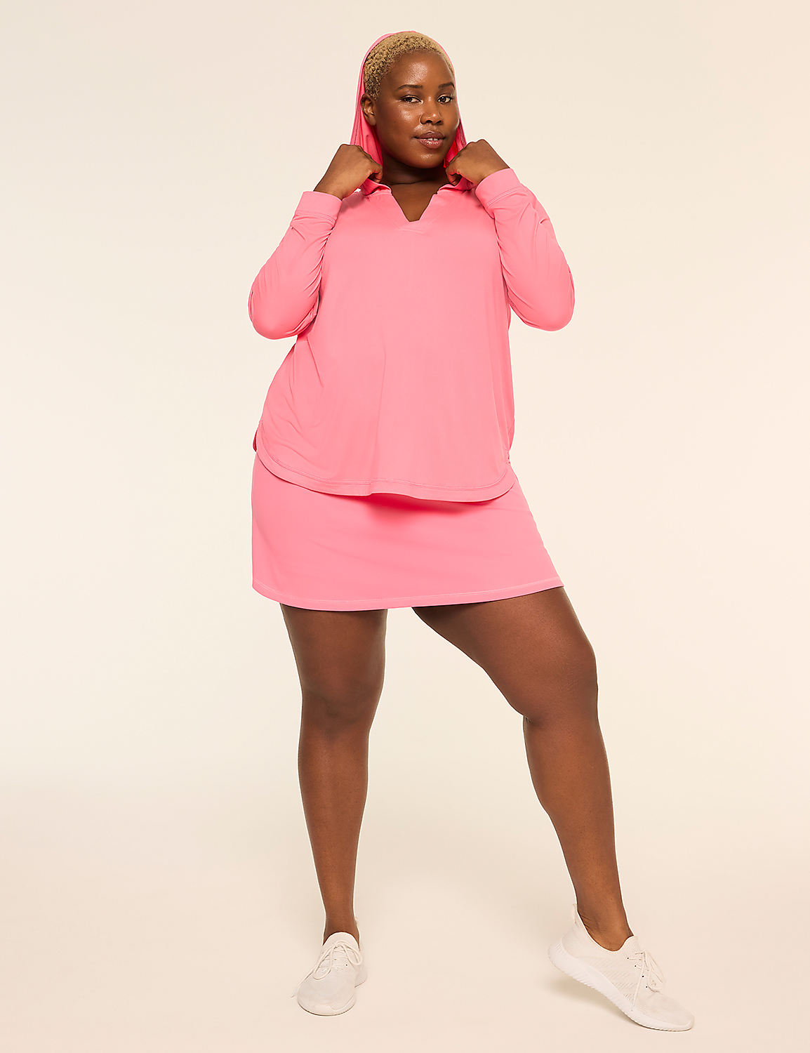 LIVI Soft Long-Sleeve V-Neck Hoodie Product Image 3