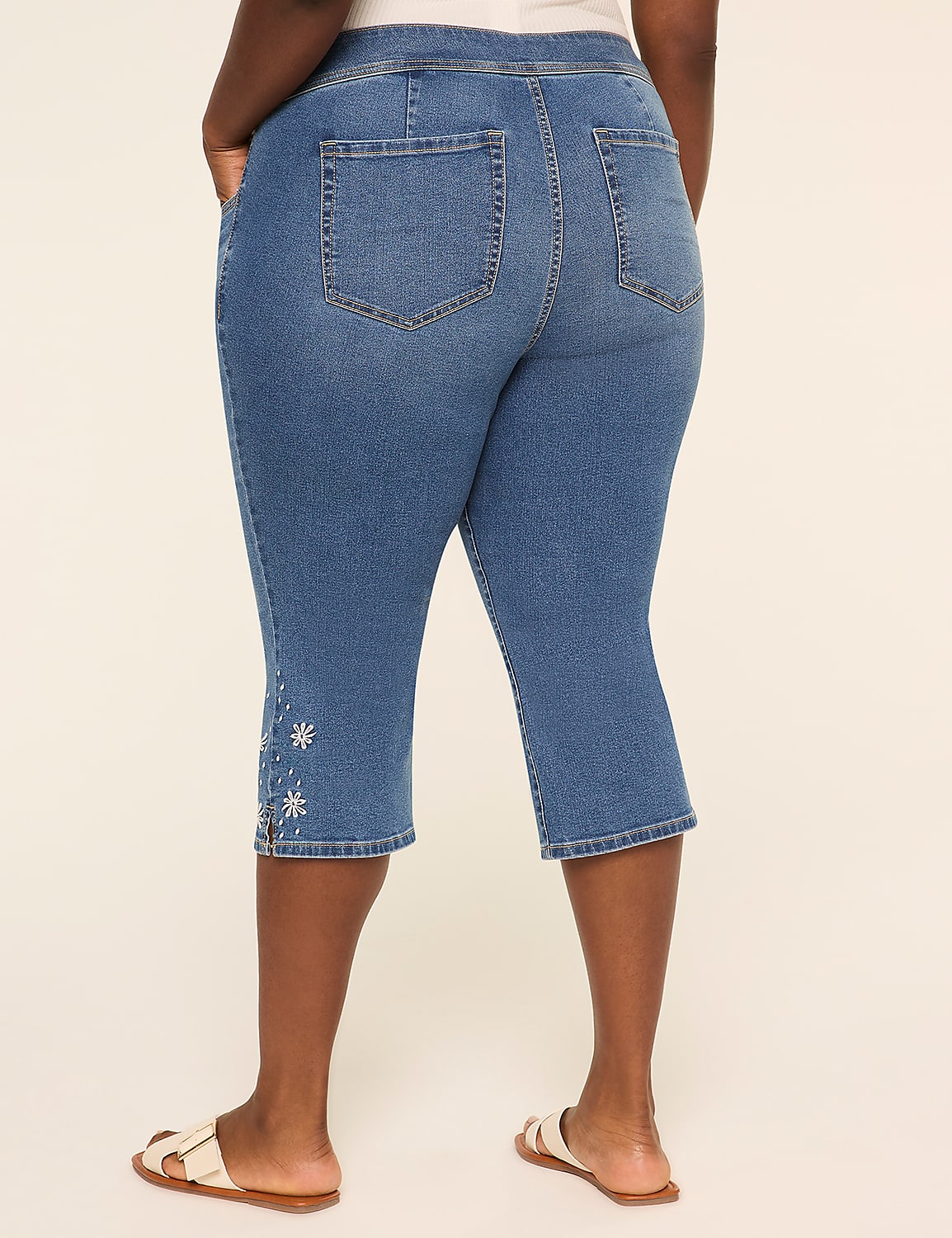 Knockout High-Rise Embroidered Pedal Product Image 2