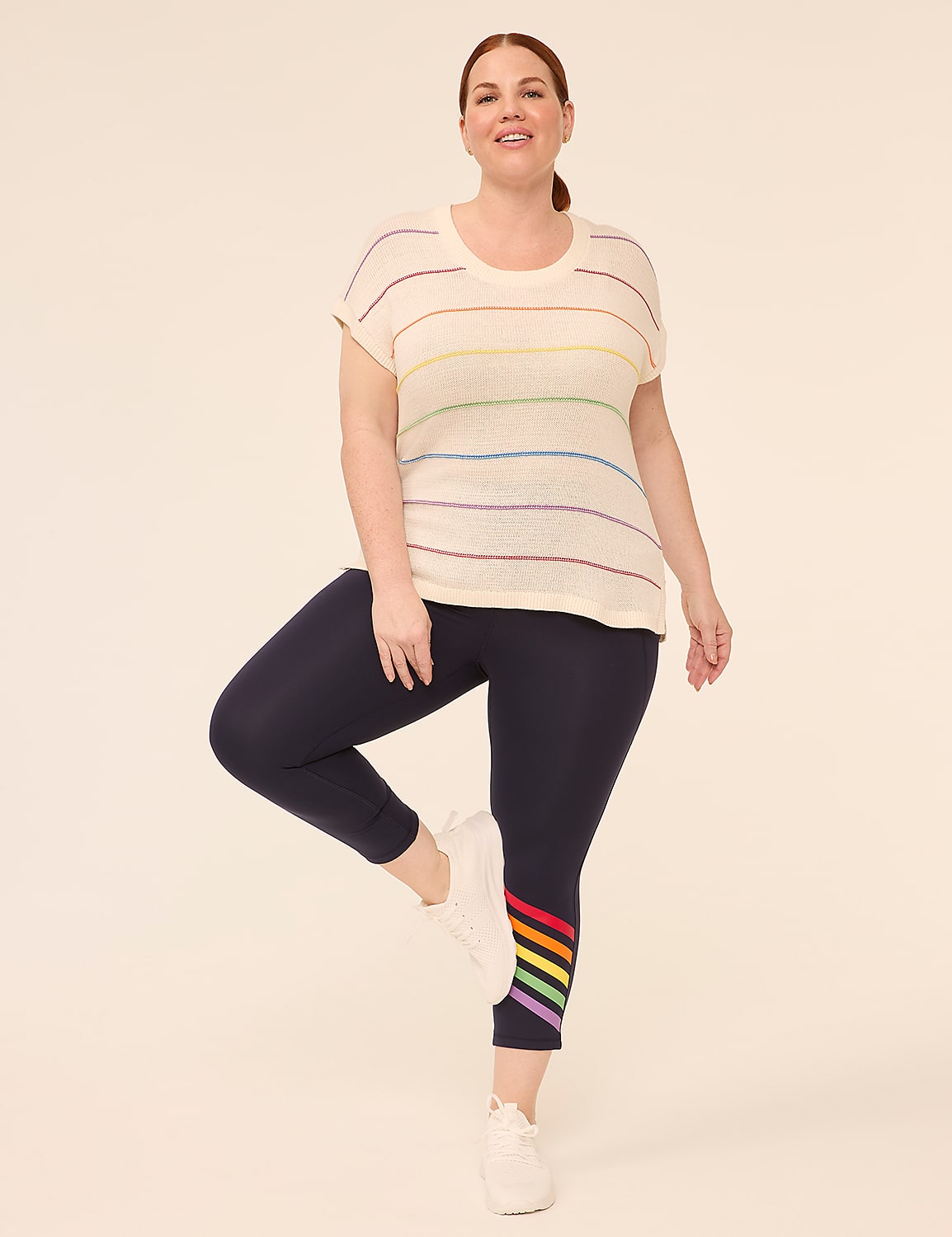 LIVI Soft Pride 21" Capri Legging Product Image 3