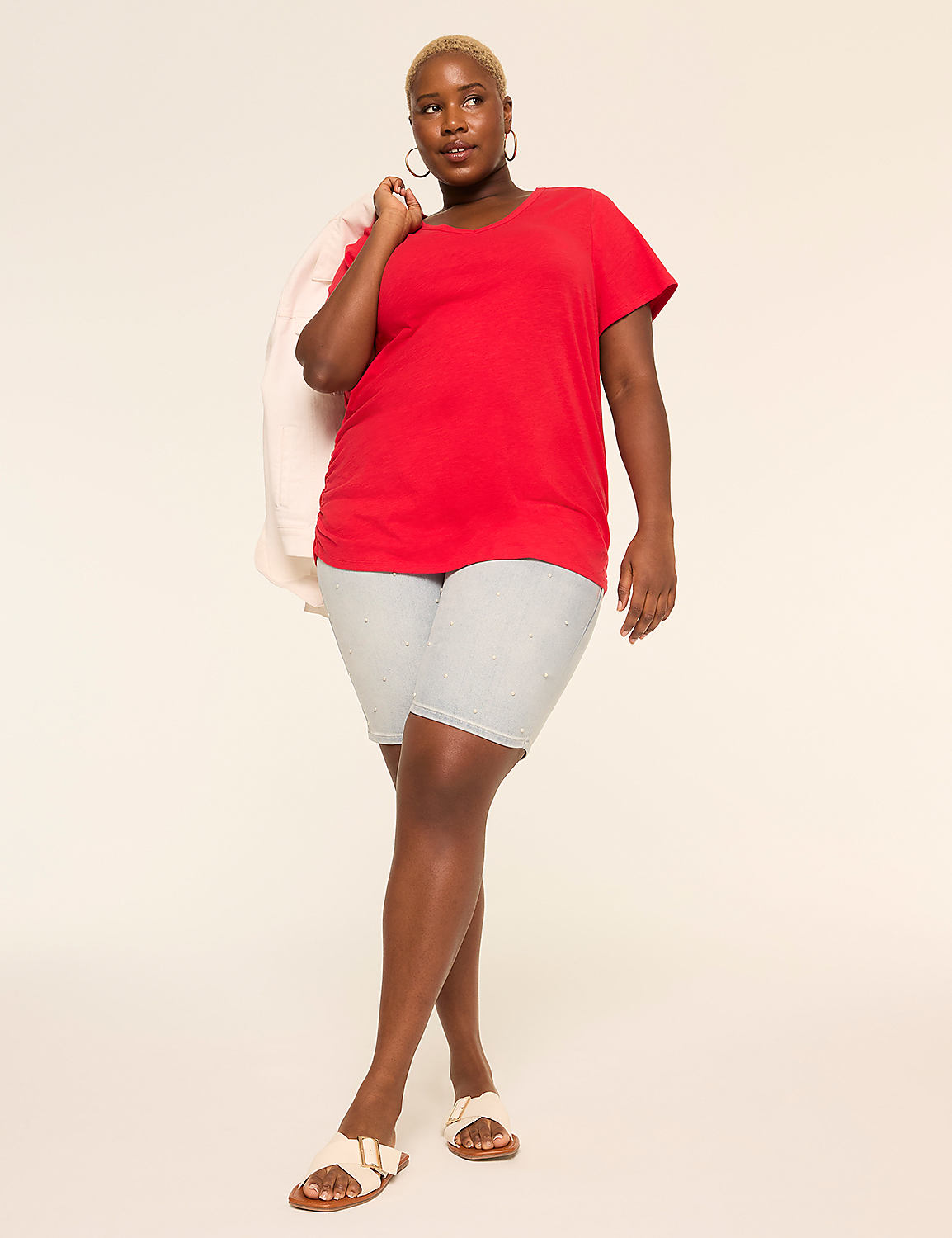 Genius Embellished Fitted 10" Bermuda Short Product Image 3