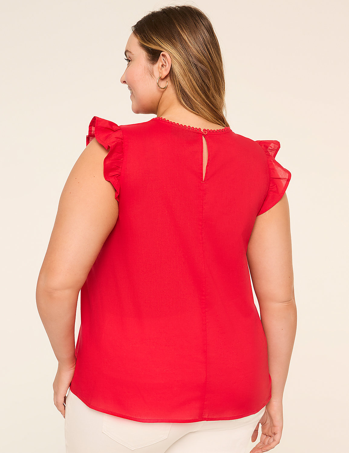 Flutter-Sleeve Pintuck Top Product Image 6