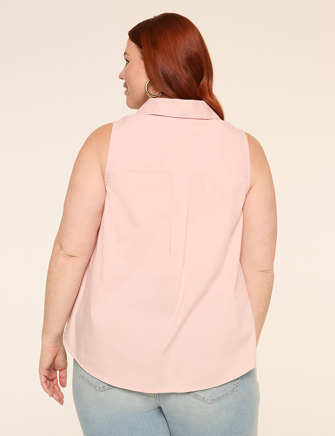 Collared Button-Front Tank Product Image 2