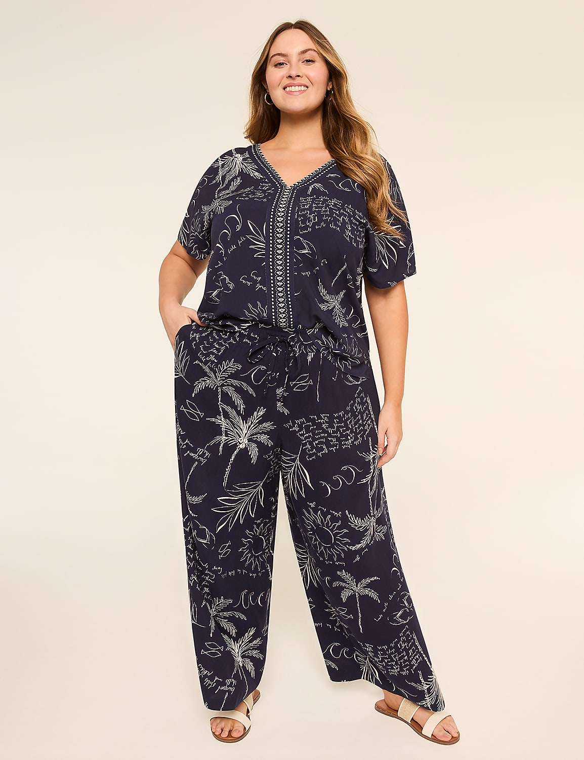 Dolman-Sleeve V-Neck Top Product Image 5