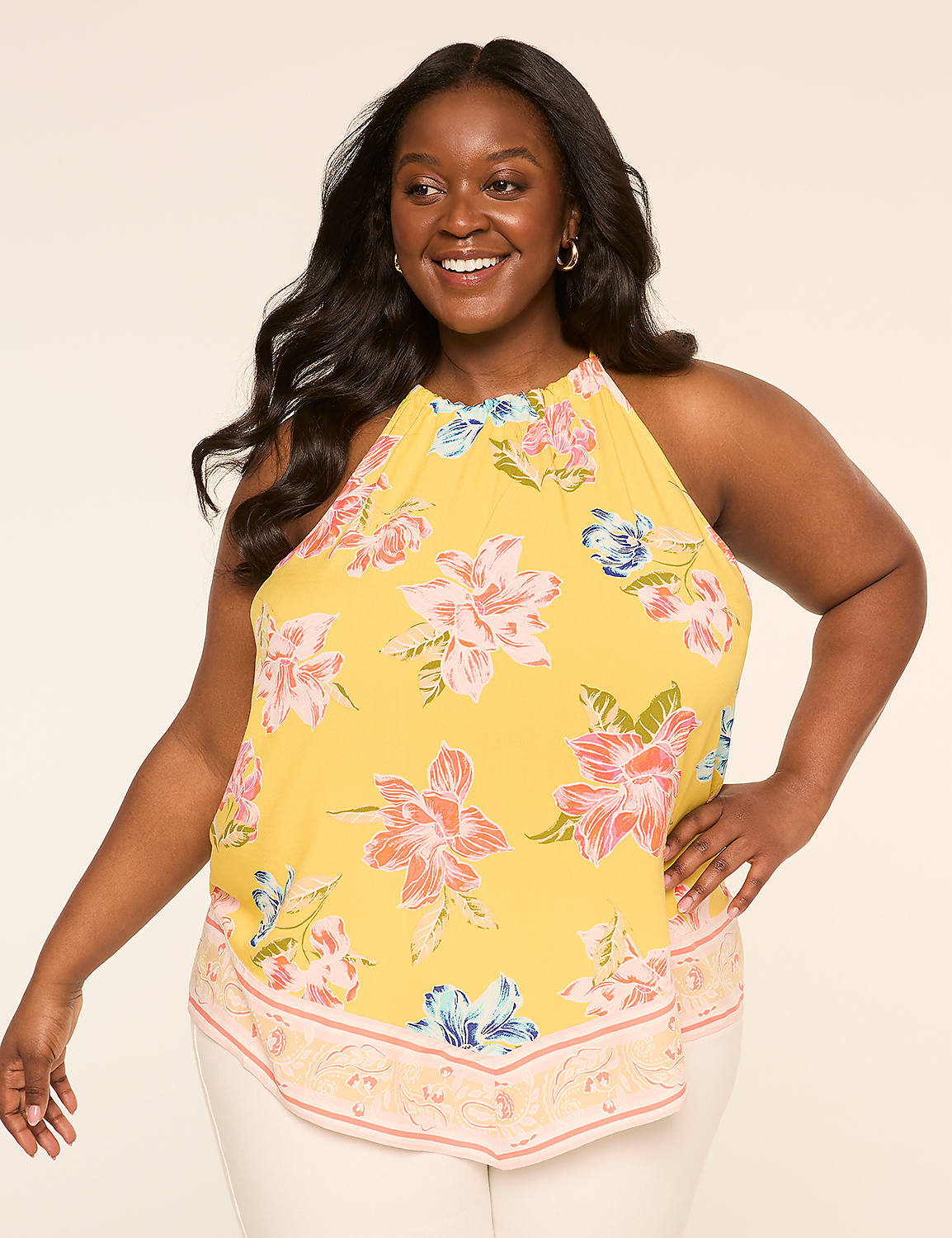 Halter-Neck Popover Top Product Image 1