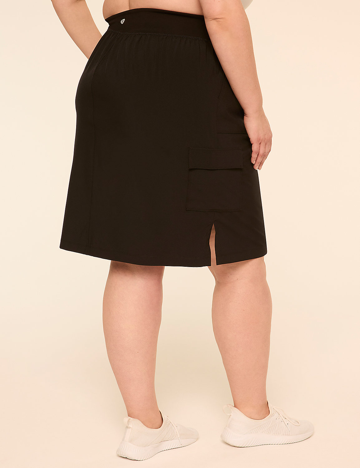 LIVI Stretch Woven Midi Skirt Product Image 2
