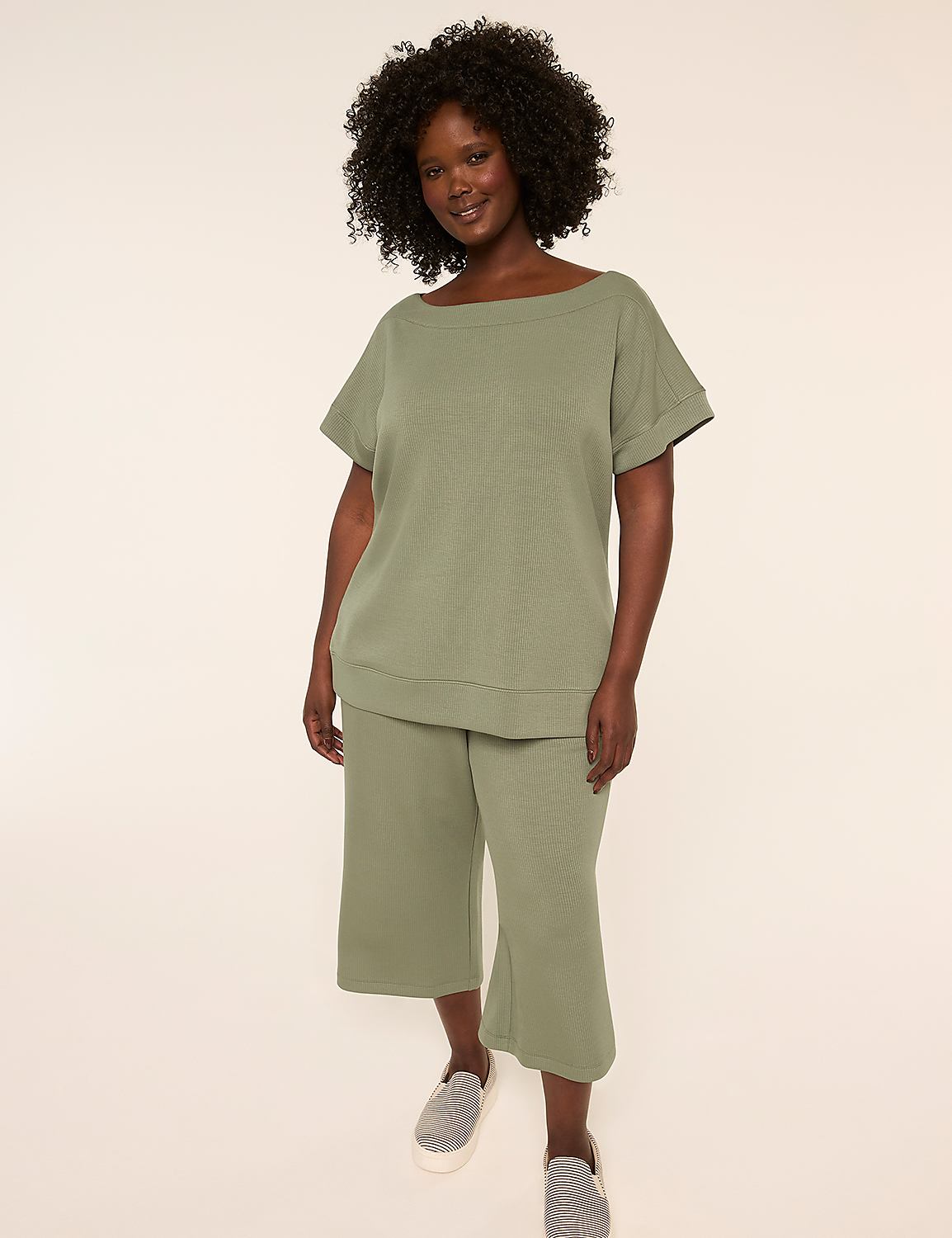 LIVI Ribbed Journey Boatneck Top Product Image 3