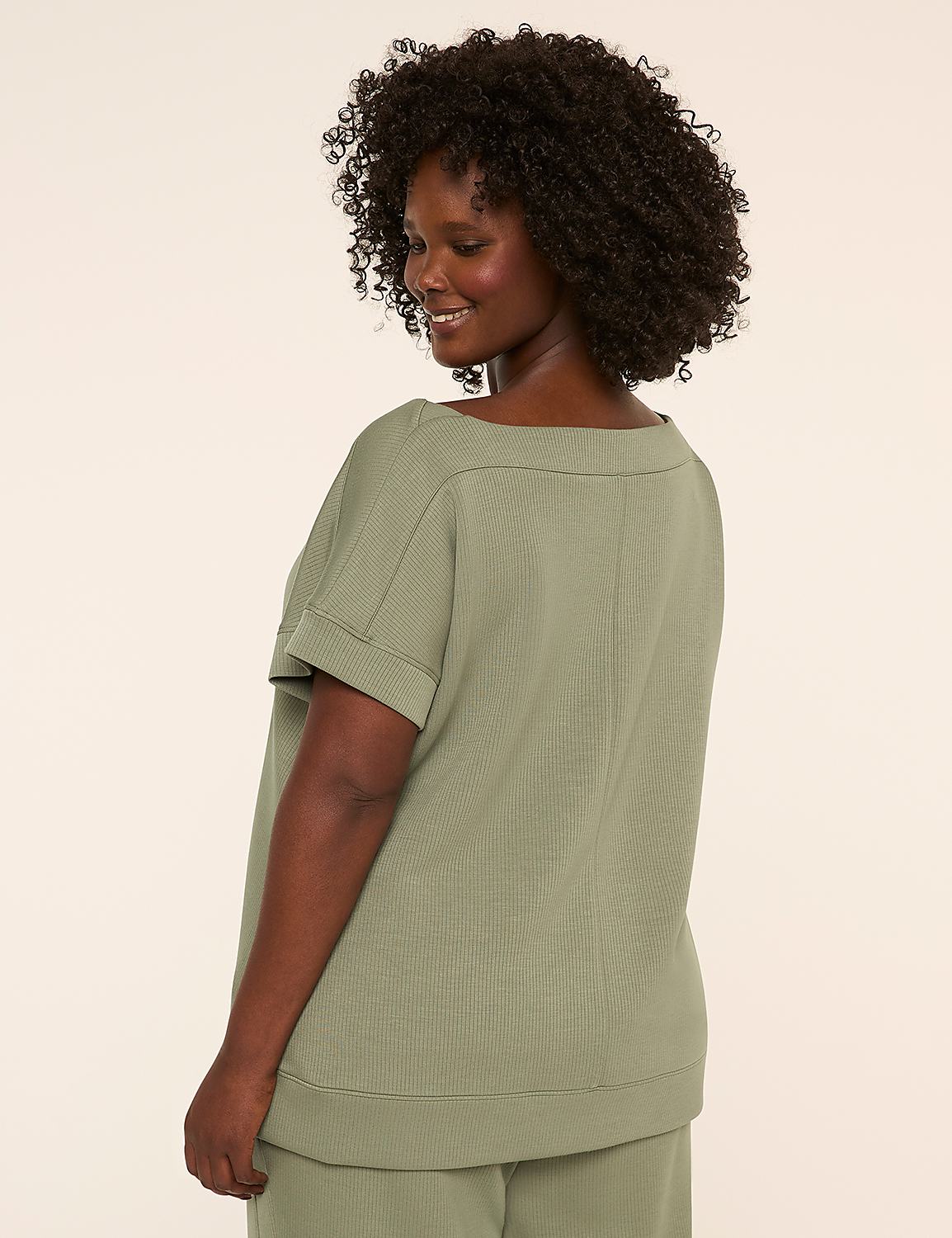 LIVI Ribbed Journey Boatneck Top Product Image 2