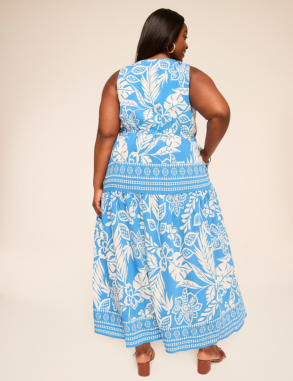Deep V-Neck Maxi Dress Product Image 7