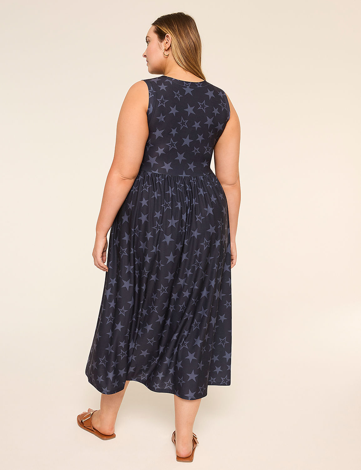 Sleeveless Easy Swing Midi Dress Product Image 2