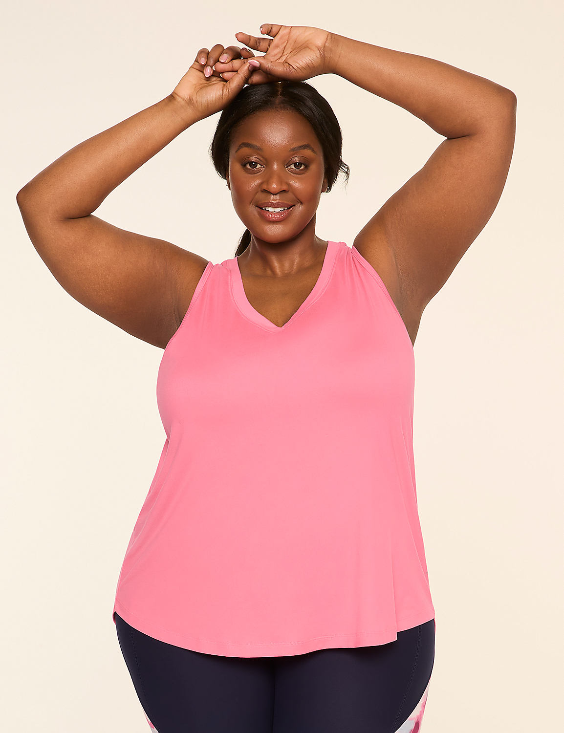 LIVI Soft Ruched-Back Tank Product Image 1