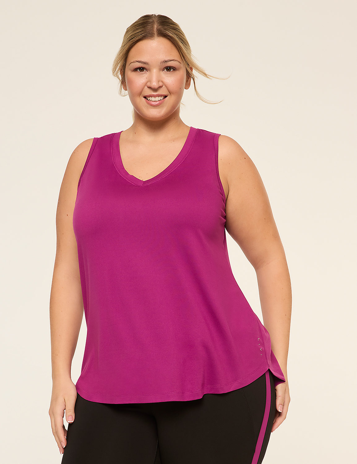 LIVI Soft Ruched-Back Tank Product Image 1