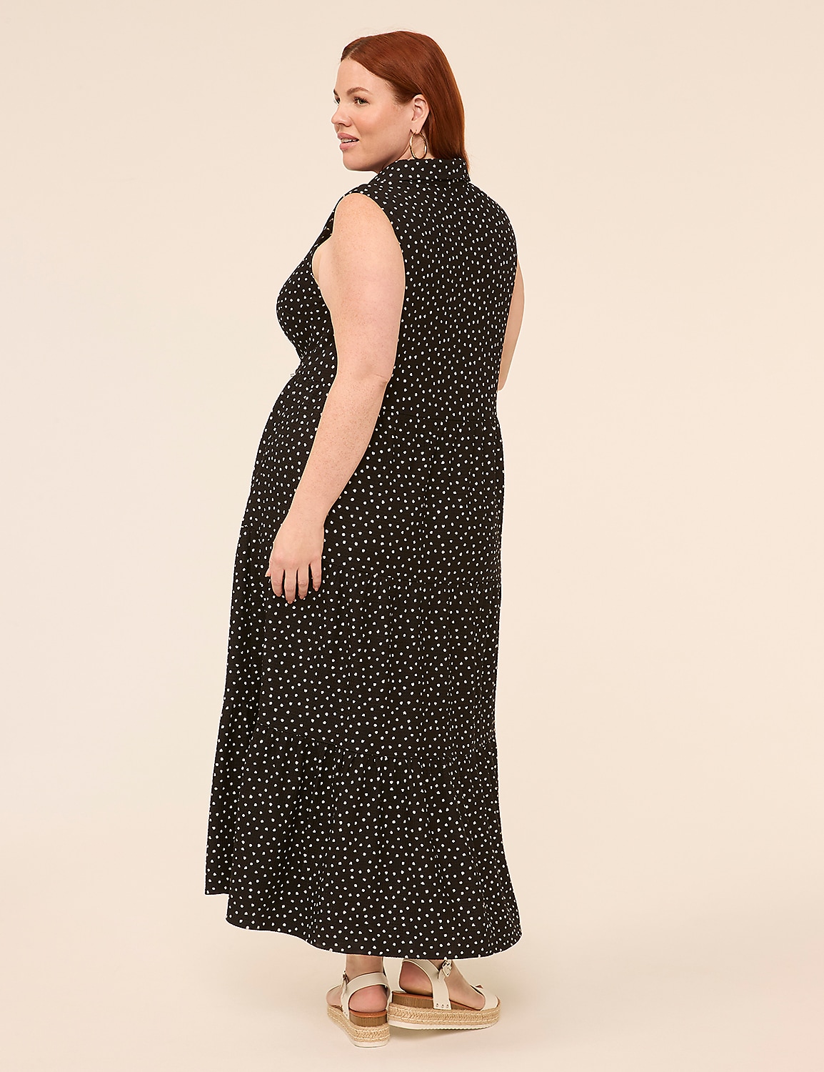 Sleeveless Collared High-Neck Maxi Dress Product Image 2