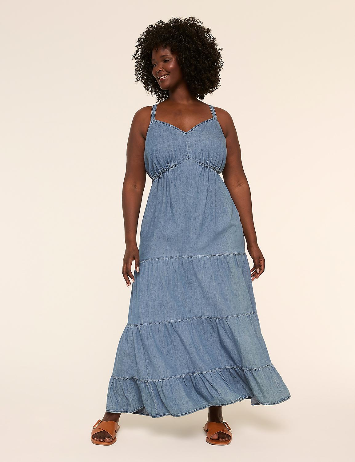denim and supply maxi dress Z Supply Angel Eyes Denim Midi Dress