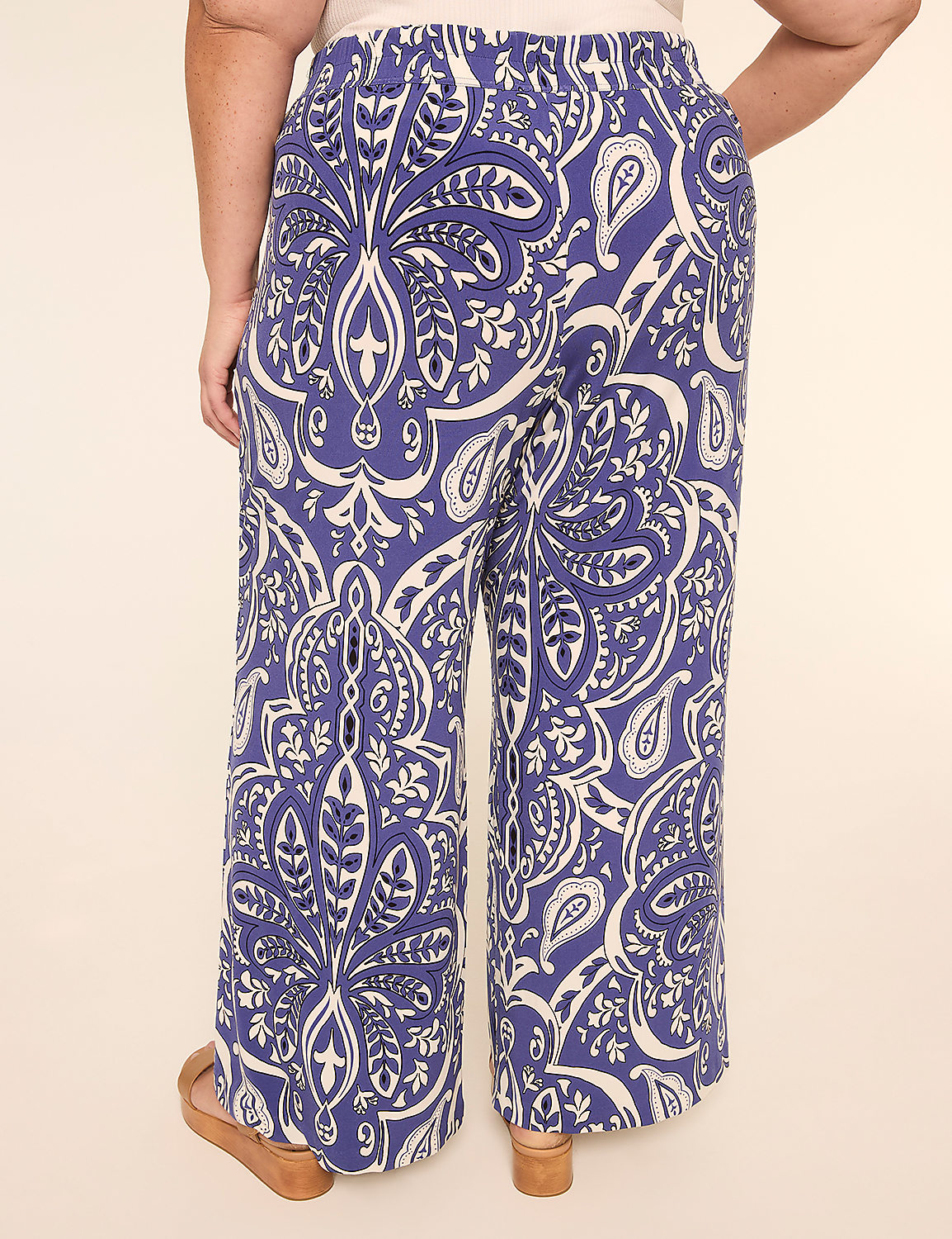 Matte Jersey Pull-On Wide Leg Pant Product Image 2